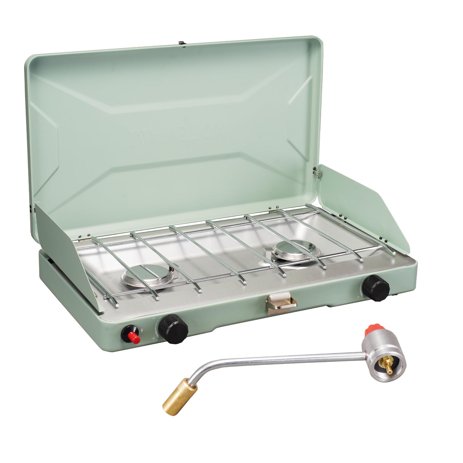 Vanston 2-Burner Propane Camping Stove for Backyard BBQs and Beach Cookouts
| Vanston 20,000 Total BTUs Propane Camping