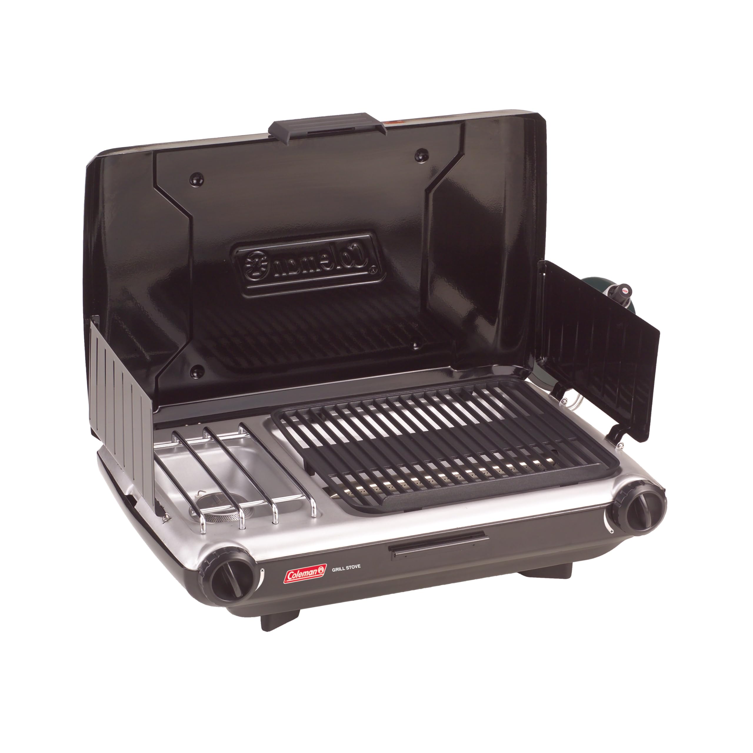 Coleman 2-in-1 Camping Grill/Stove for Outdoor Cooking
| Coleman Adjustable Burners Propane Grill & Stove
| Coleman 20,