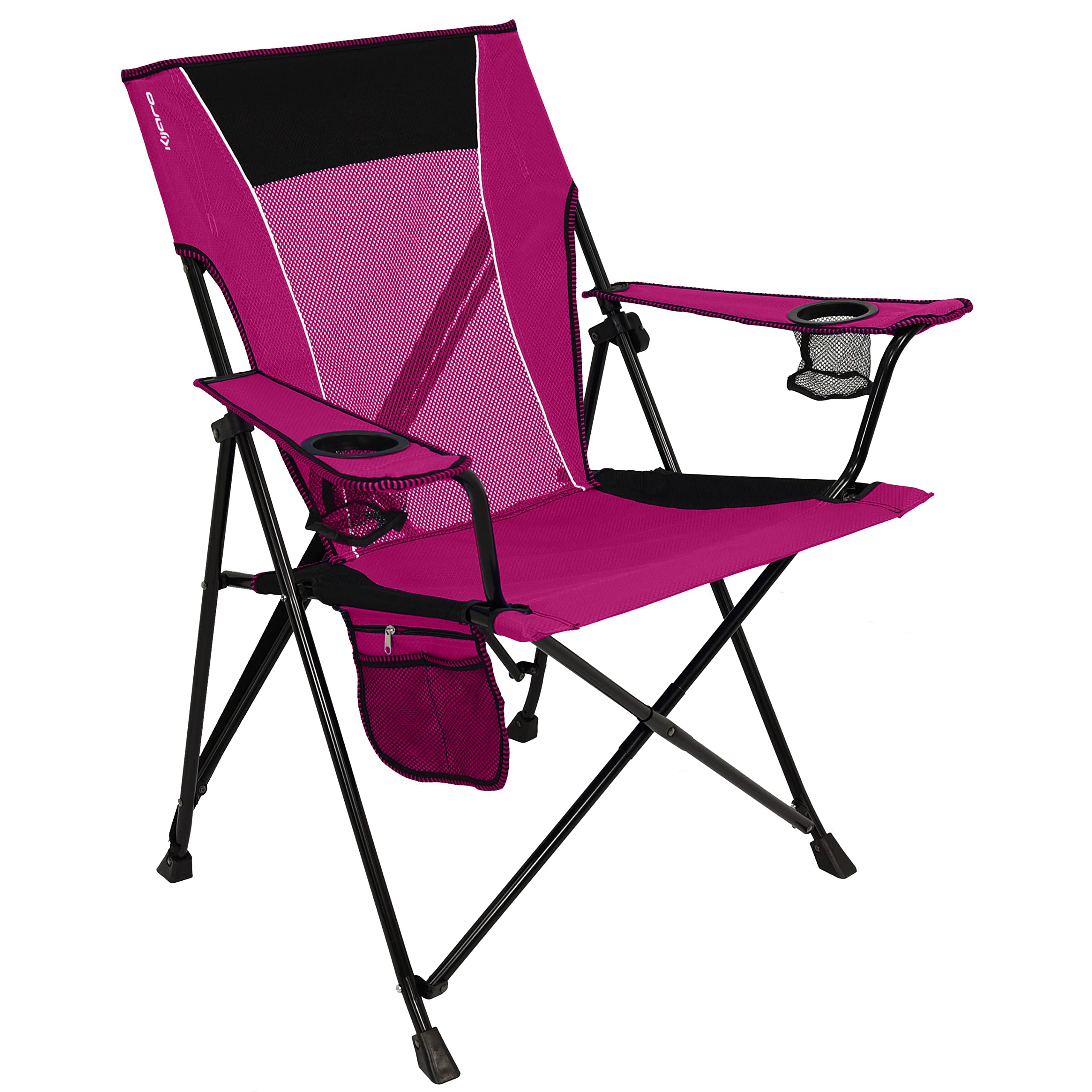 Kijaro Dual Lock Portable Camping Chair - Versatile Folding Chair for Sports and Lawn - Dual Lock Feature Locks Position
